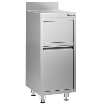 Kosz na śmieci – z klapką – 400 x 600 mm – z podwyższonym brzegiem - Prime Gastro