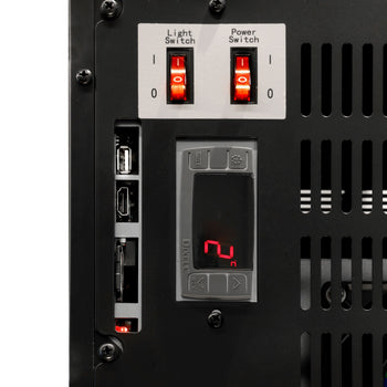 Minibar z zamrażarką - 460 mm - z 1 szklanymi drzwiami & wbudowanym 19-calowym wyświetlaczem LCD - Prime Gastro