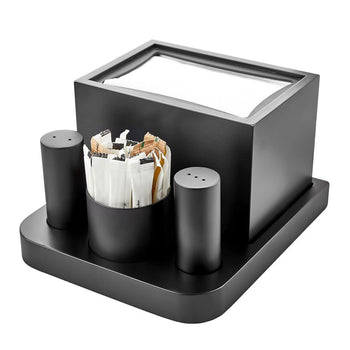 Zestaw Cruet - 4 sztuki - serwetki, wykałaczki, sól i pieprz - Prime Gastro