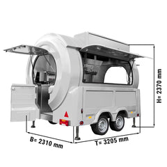 Mobile fast food kitchen