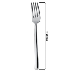 (12 szt.) Widelec obiadowy Stella - stal nierdzewna 18/10 - 202mm