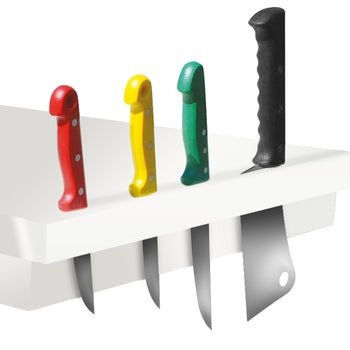 Uchwyt na noże do desek do krojenia - 700 mm - Biały - Prime Gastro