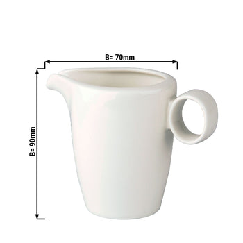 (12 szt.) LUX - Dzbanek na mleko Maastricht - 15 cl - kość słoniowa - Prime Gastro