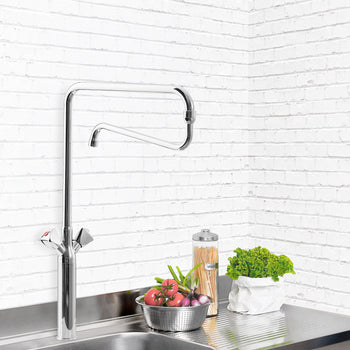 Kran mieszający z jednym otworem - z obrotowym kranem & 2 zaworami mieszającymi - Prime Gastro