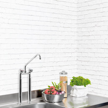 Kran mieszający z dwoma otworami - z kranem mieszającym, kranem obrotowym & 2 zaworami mieszającymi - Prime Gastro