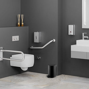 Kosz na śmieci Mini - 5 litrów - z pedałem - czarny - Prime Gastro