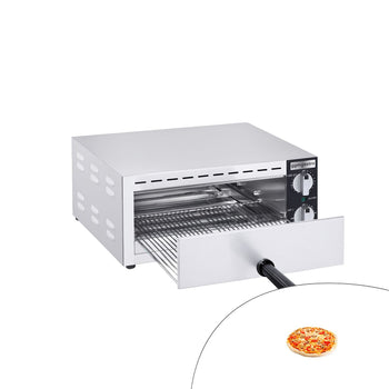Elektryczny mini piec do pizzy/flammkuchen - 1 x 33 cm - Manualny - Prime Gastro