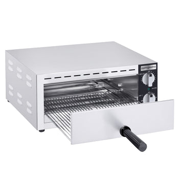 Elektryczny mini piec do pizzy/flammkuchen - 1 x 33 cm - Manualny - Prime Gastro
