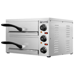 Elektryczny Piec do pizzy - 2 x 1 x Ø33cm - Manualne