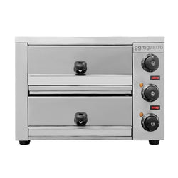 Elektryczny Piec do pizzy - 2 x 1 x Ø33cm - Manualne