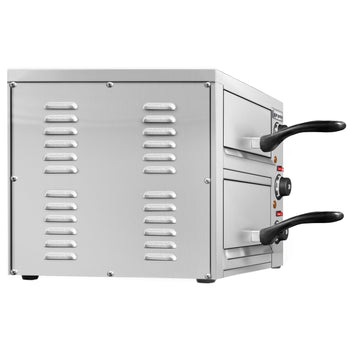 Elektryczny mini piec do pizzy/flammkuchen - 2x 33cm - Manualny - Prime Gastro