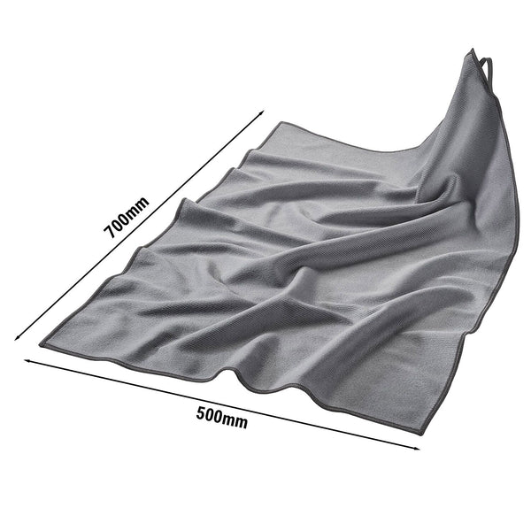 (10 sztuk) Ściereczka z mikrofibry do polerowania/naczyń, szara – 50 x 70 cm - Prime Gastro