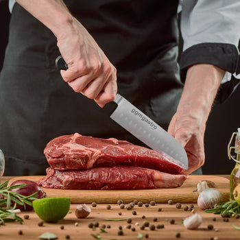 Profesjonalny zestaw noży z torbą do przenoszenia - 5 sztuk - Prime Gastro