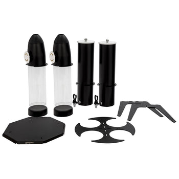 Dozownik do musli & płatków kukurydzianych - podwójny - obrotowy - Ø 120 mm - czarny - dozownik obrotowy - Prime Gastro