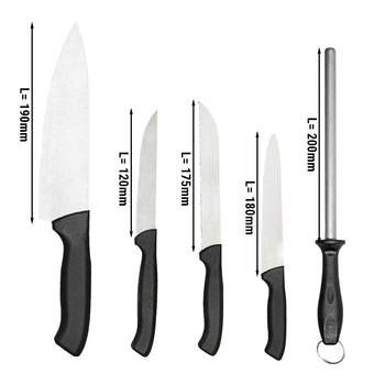 Zestaw noży w torbie rolkowej - z 6 przegrodami - Prime Gastro