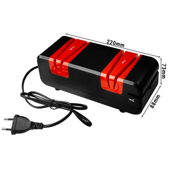 Ostrzałka do noży - czerwono & czarna - Prime Gastro