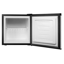Mini - zamrażarka ECO - 32 litry - z 1 drzwiami - czarna - drzwi ze stali nierdzewnej