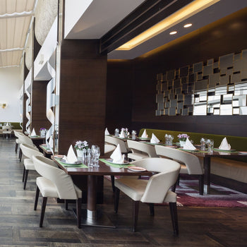 (50 szt.) Damasceńska serwetka do ust Porto Diamant - 50 x 50 cm - biała - Prime Gastro