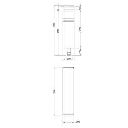 Element neutralny - 200 mm