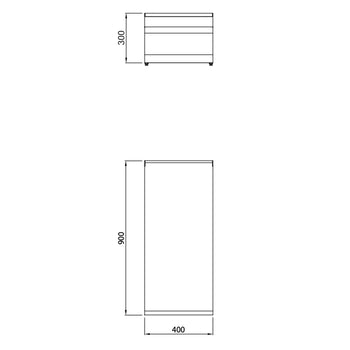 Element neutralny - 400 mm - Prime Gastro