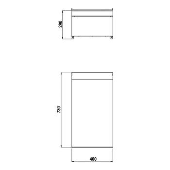 Element neutralny - 400 mm - Prime Gastro