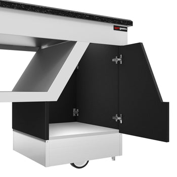 Element neutralny BELFAST - 2000 mm - blat roboczy z czarnego granitu - Prime Gastro