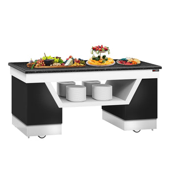 Element neutralny BELFAST - 2000 mm - blat roboczy z czarnego granitu - Prime Gastro