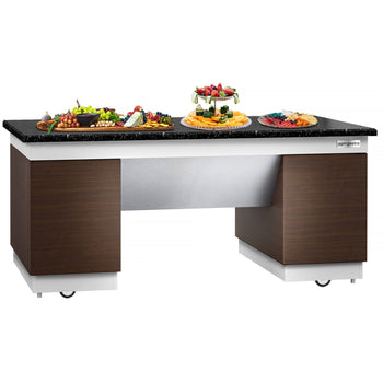 Element neutralny DUBLIN - 2000 mm - blat roboczy z czarnego granitu - Prime Gastro