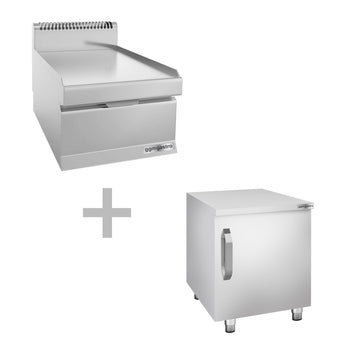 Element neutralny - 400 mm - z szufladą - włącznie z szafką dolnej z 1 drzwiami - Prime Gastro