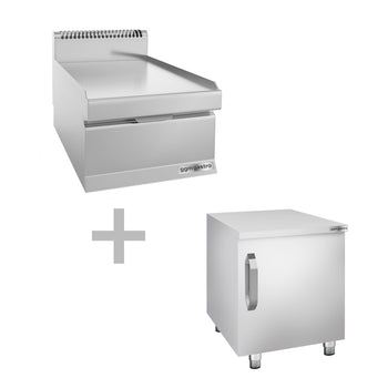 Element neutralny - 400 mm - szuflada - włącznie podkonstrukcją z 1 drzwiami - Prime Gastro