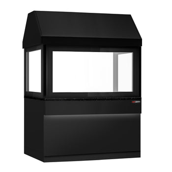 Element neutralny do grilli węglowych TORONTO - 1500 mm - czarny panel przedni - czarny granitowy blat roboczy - Prime Gastro