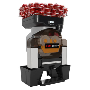 Elektryczna sokowirówka do owoców - srebrna - przycisk Push & Juice - automatyczne podawanie owoców - włącznie z trybem czyszczenia - Prime Gastro