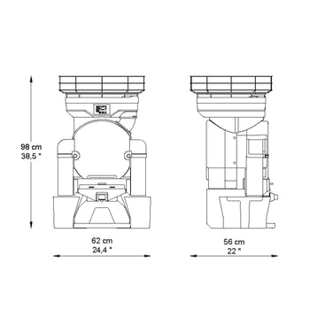Elektryczna sokowirówka do owoców - srebrna - przycisk Push & Juice - automatyczne podawanie owoców - włącznie z trybem czyszczenia - Prime Gastro
