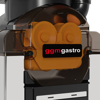 Elektryczna wyciskarka do pomarańczy - Czarna - Przycisk Push & Juice - Automatyczne podawanie owoców - Prime Gastro