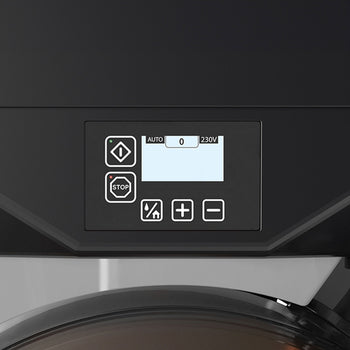 Elektryczna sokowirówka do owoców - srebrna - przycisk Push & Juice - automatyczne podawanie owoców - włącznie z trybem czyszczenia - Prime Gastro