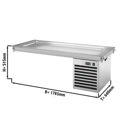 Płyta chłodnicza wbudowana - 1,8m - +2 ~ +8 °C - 5x GN 1/1