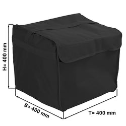 (5 sztuk) Torba na pizzę / torba izolowana - na 8 pudełek do pizzy 37x37cm każde - czarna