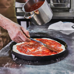 Blacha do pizzy - Blacha stalowa czarna - Ø 210mm