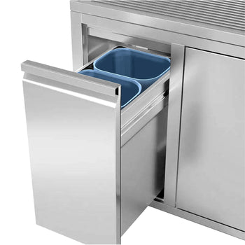 (2 sztuki) Plastikowy pojemnik na odpady MEK - 10L - Prime Gastro