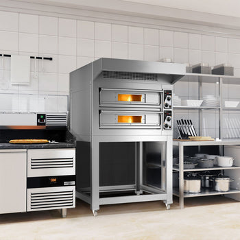 (2 szt.) Elektryczny piec do pizzy - 4+4x 33 cm - Manualny - Prime Gastro