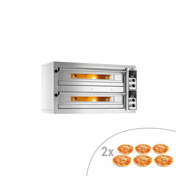 Elektryczny piec do pizzy - 6+6x 33cm - Manualny - Prime Gastro
