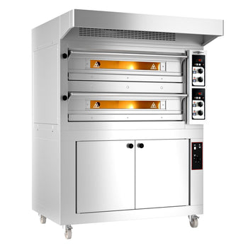 Elektryczny piec do pizzy - 6+6x 33cm - Manualny - włącznie z okapem & garownikiem - Prime Gastro