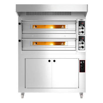 Elektryczny piec do pizzy - 9+9x 33cm - Manualny - włącznie z okapem & garownikiem - Prime Gastro