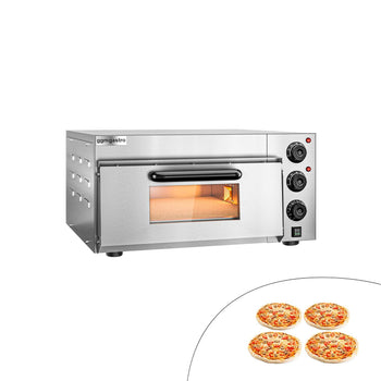 Elektryczny mini piec do pizzy - 4x 20cm - manualny - Prime Gastro