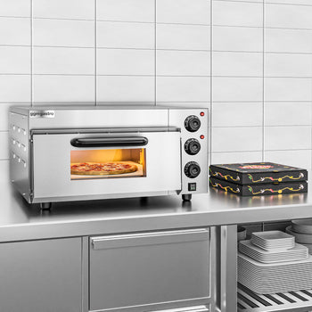 Elektryczny mini piec do pizzy - 4x 20cm - manualny - Prime Gastro