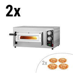 (2 pcs.) Electric pizza oven - 4+4x 24cm - Manual