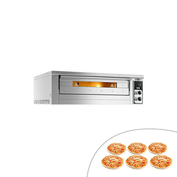 Elektryczny piec do pizzy - 6x 33cm - Manualny - Prime Gastro
