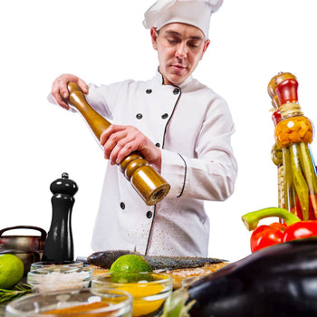 Młynek do pieprzu wykonany z drewna - Prime Gastro