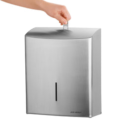 AIR - WOLF | Dozownik ręczników papierowych - na 600 ręczników - stal nierdzewna