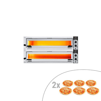 Elektryczny piec do pizzy - 6+6x 34cm - Manualny - Prime Gastro